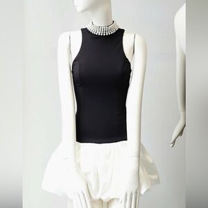 Black and White pearl  Dress